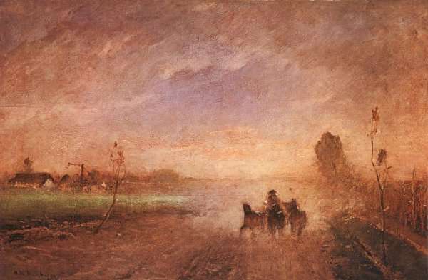 Dusty Road I (Poros ut I) 1874 by Mihaly Munkacsy
