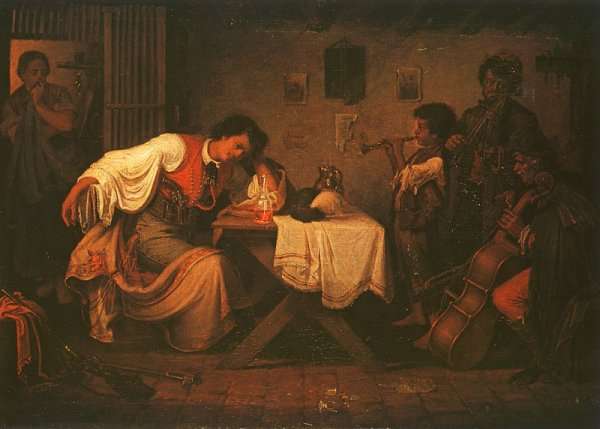Woebegone Highwayman (Busulo Betyar) 1865 by Mihaly Munkacsy