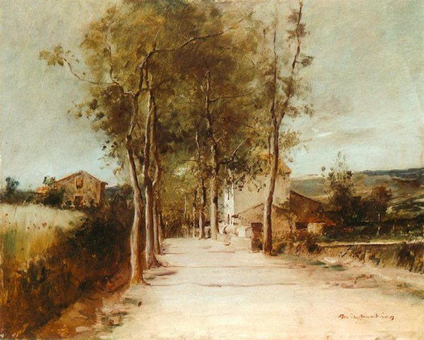 Avenue with One Story House 1882