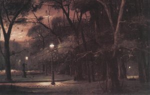 Park Monceau at Night (A Parc Monceau ejjel)  1895